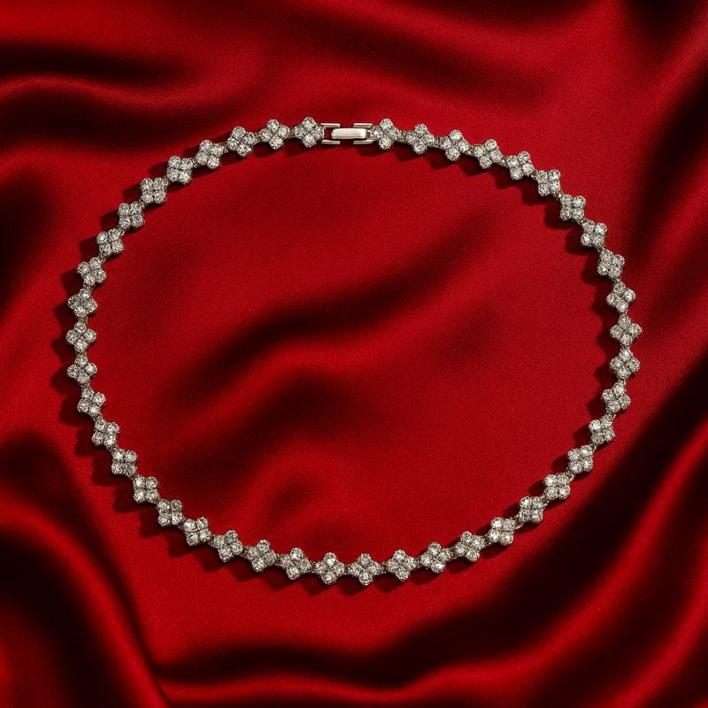 Clover Crystal Necklace