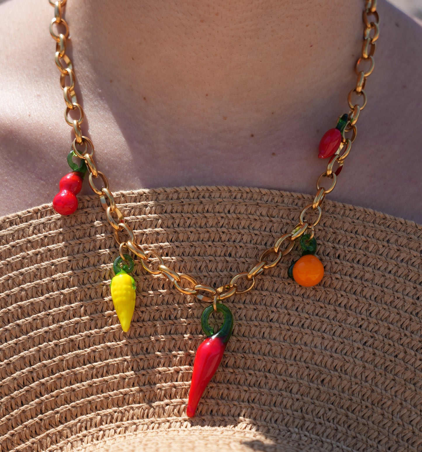 Fruit Charm Necklace