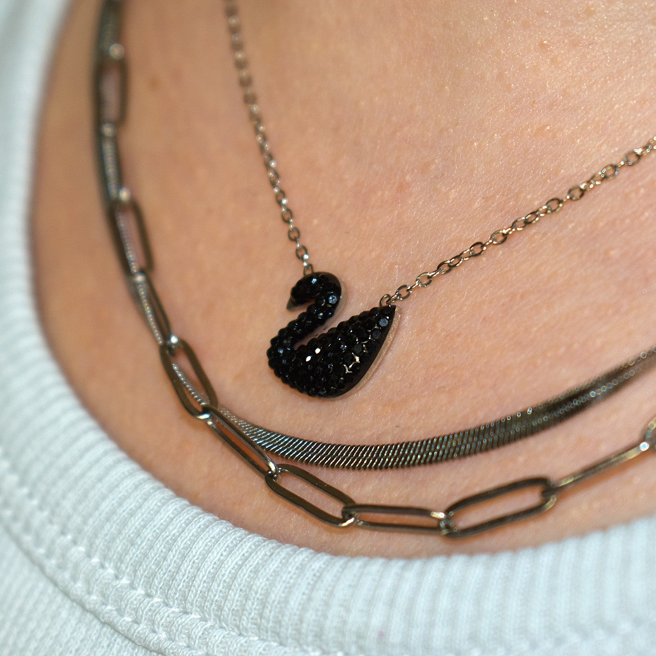 Black Swan Necklace