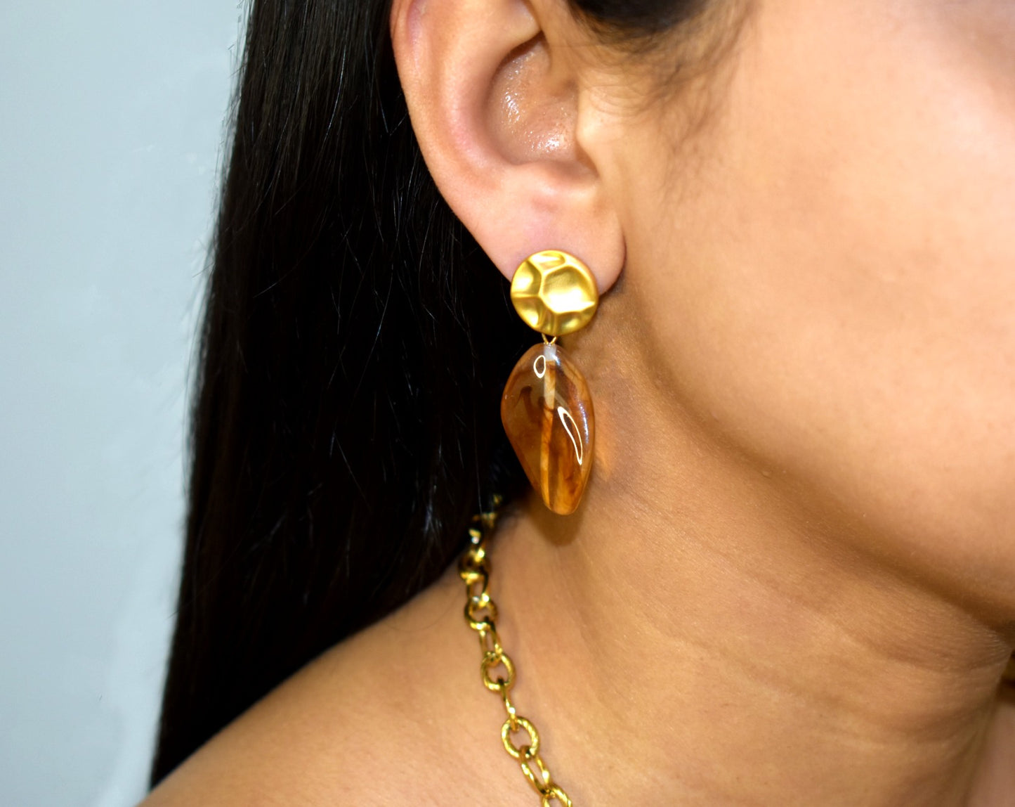 Golden Wave Earrings