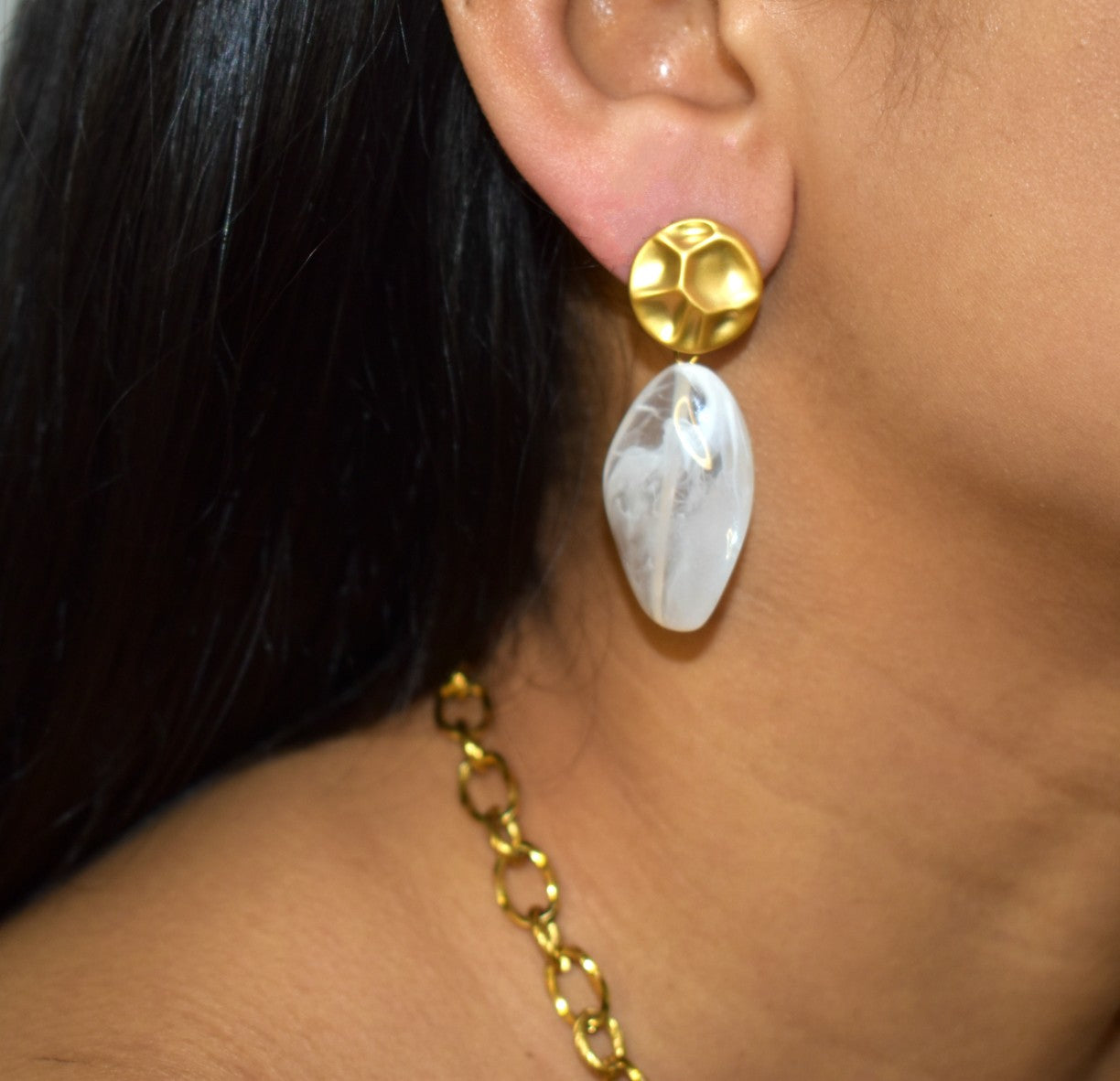 Golden Wave Earrings