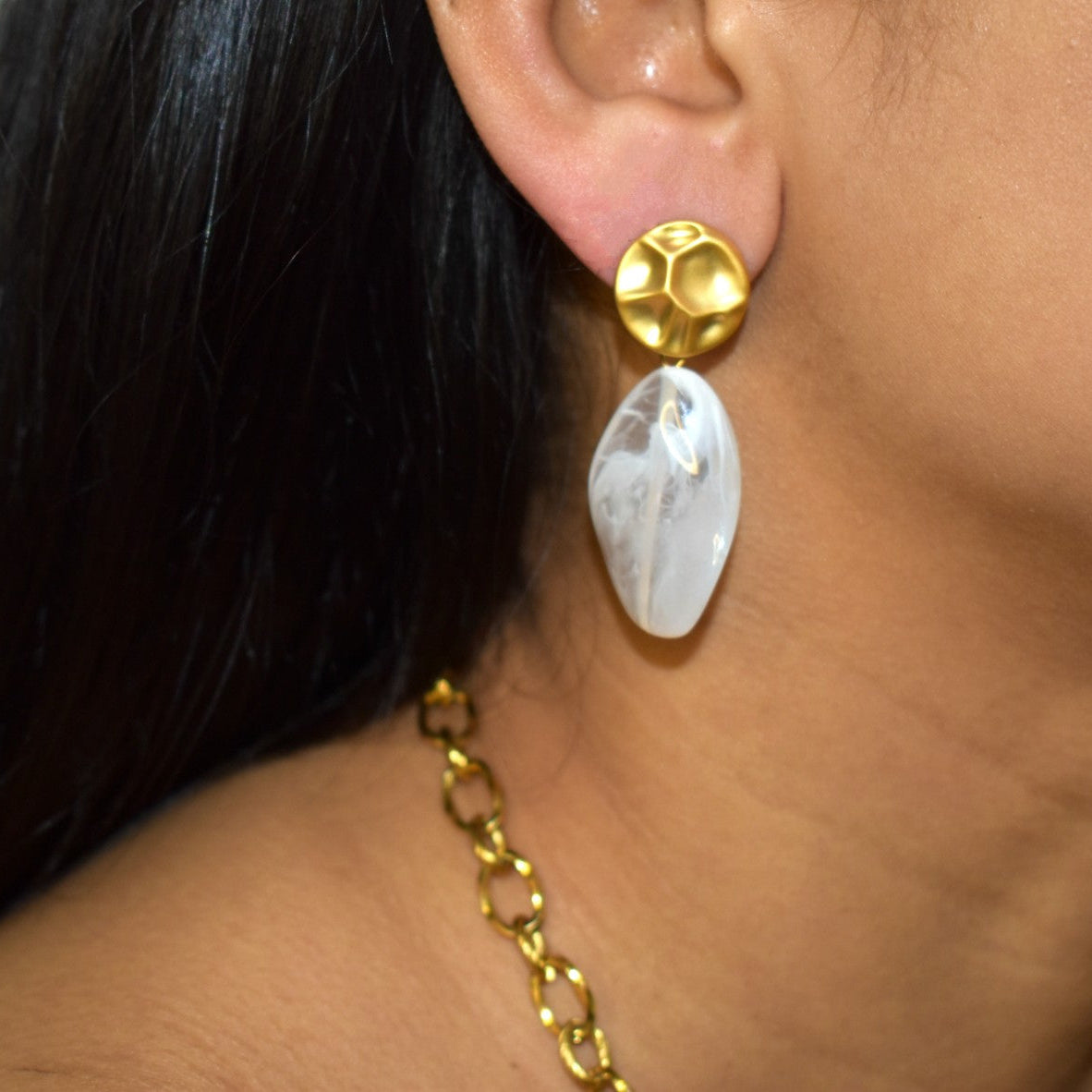 Golden Wave Earrings