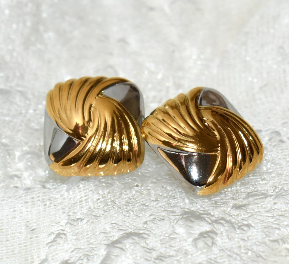 Flow Dual-Tone Earrings