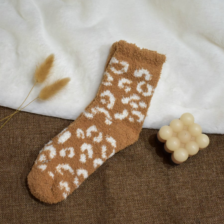 Leopard Cozy Socks