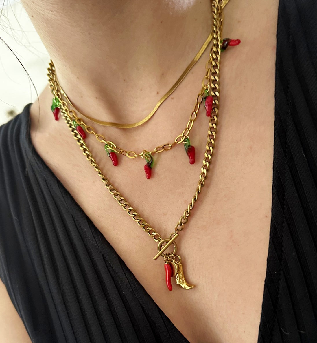Chilli Gold Necklace