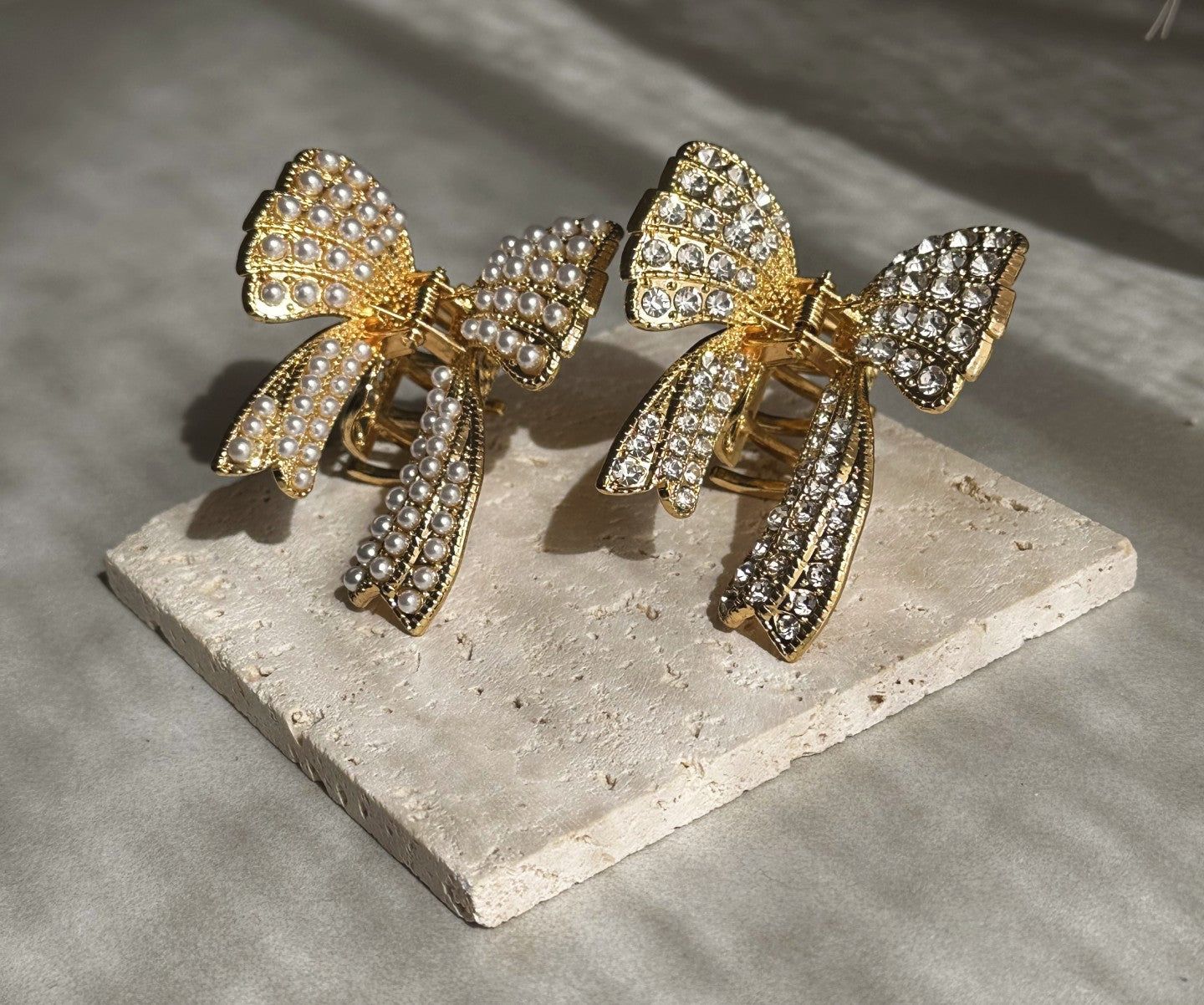 Golden Bow Hair Clip