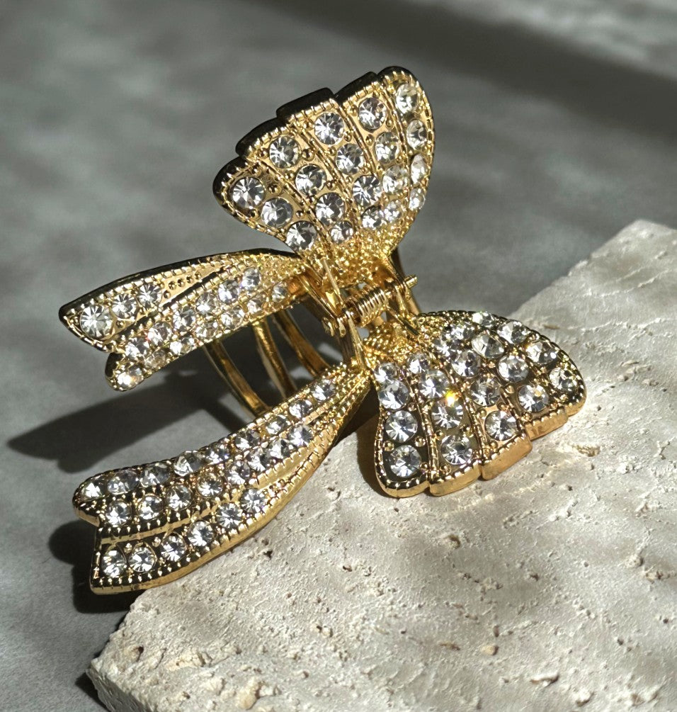Golden Bow Hair Clip