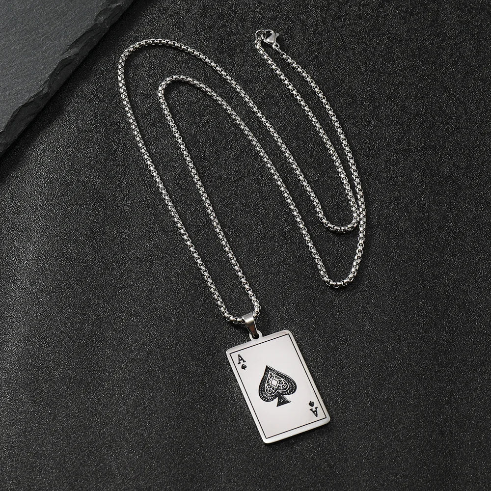 Ace of Spades Necklace