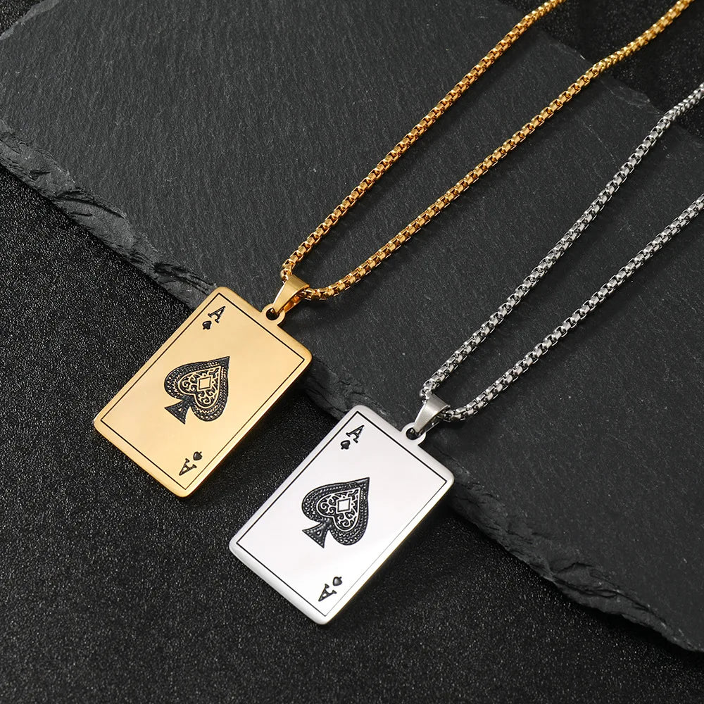 Ace of Spades Necklace