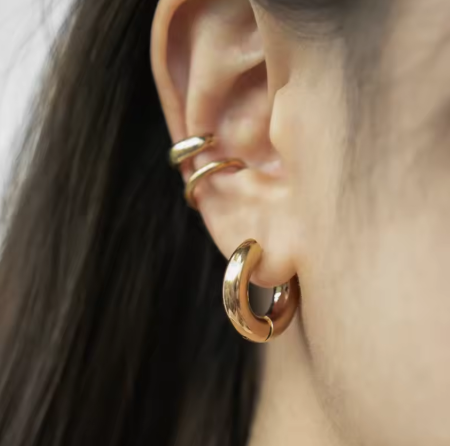Chunky Hoop Earrings