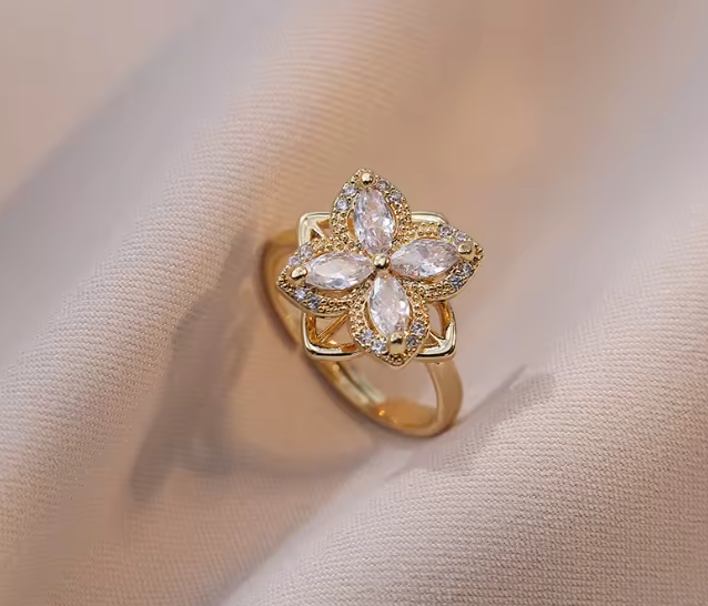 Fidget Ring "Blooming Elegance"