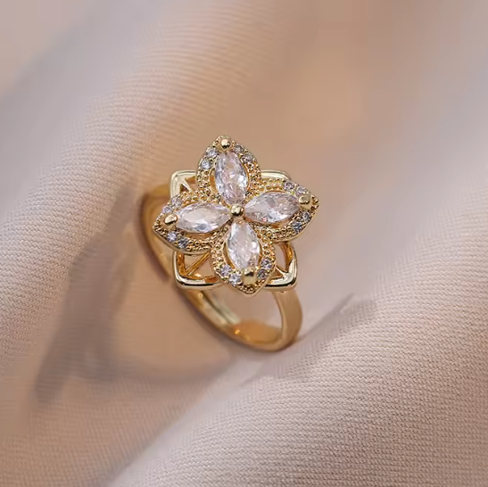 Fidget Ring "Blooming Elegance"