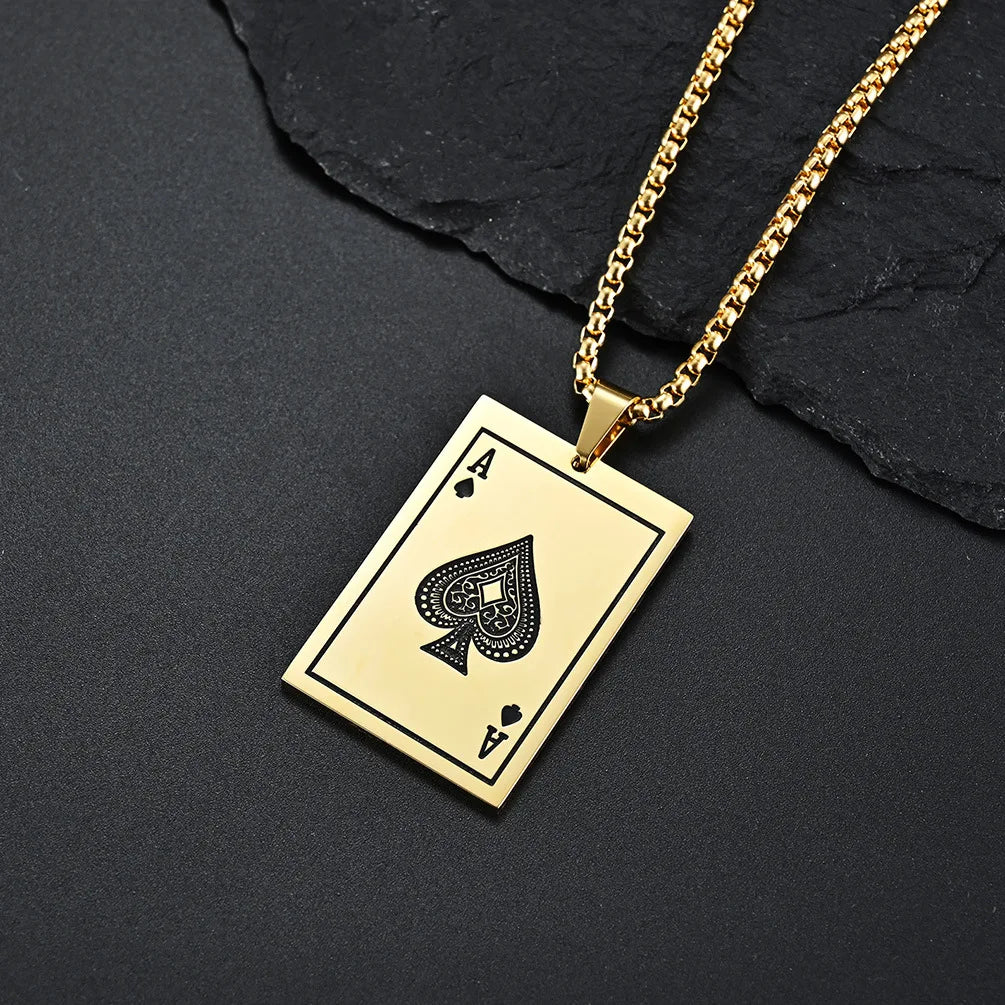 Ace of Spades Necklace