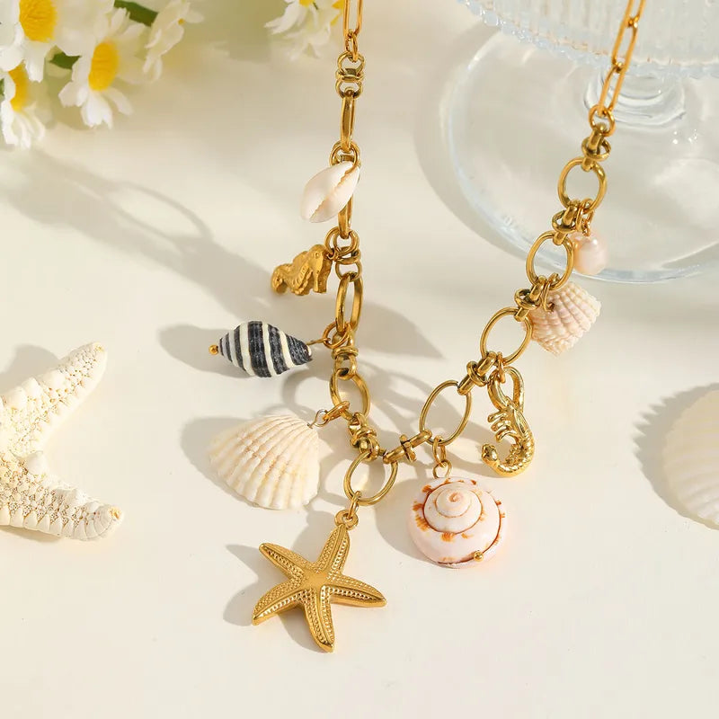 Golden Sea Voyage Necklace
