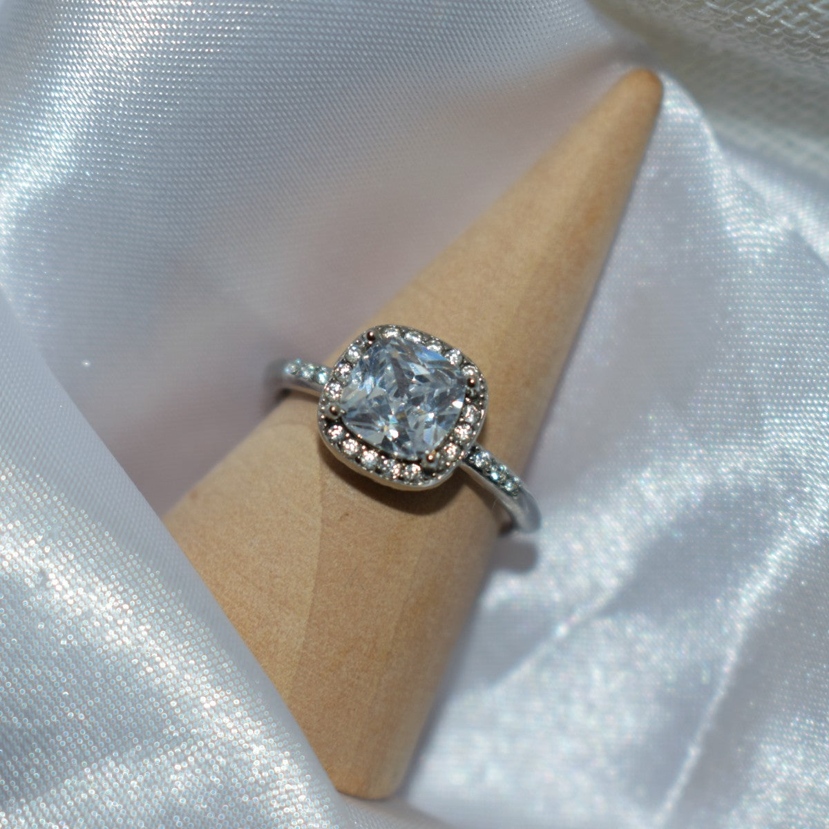 Cushion Halo Ring