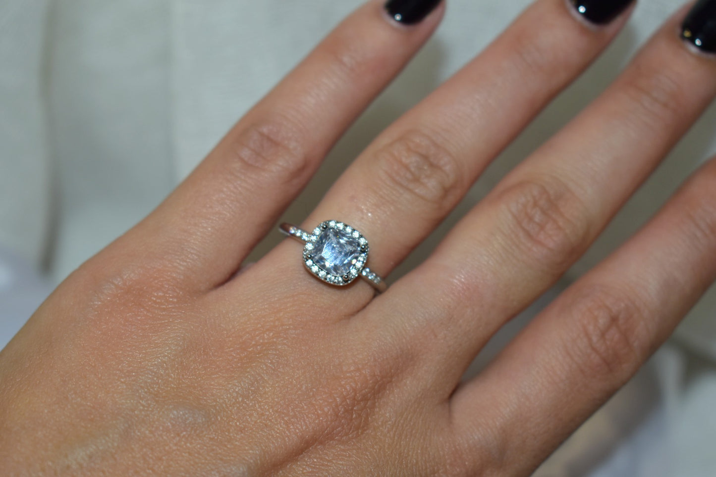 Cushion Halo Ring