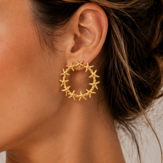 Starfish Crown Earrings