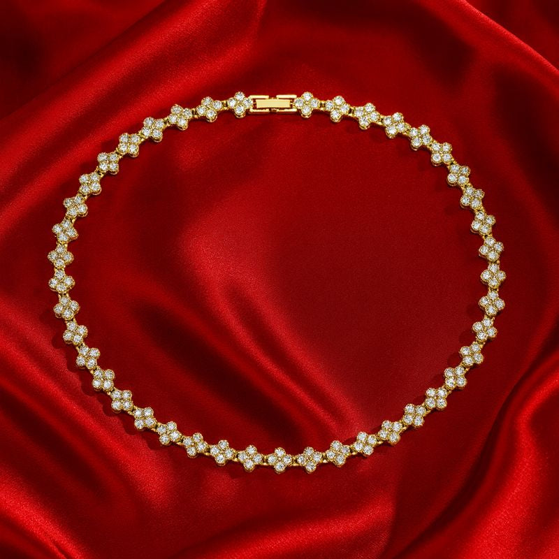 Clover Crystal Necklace