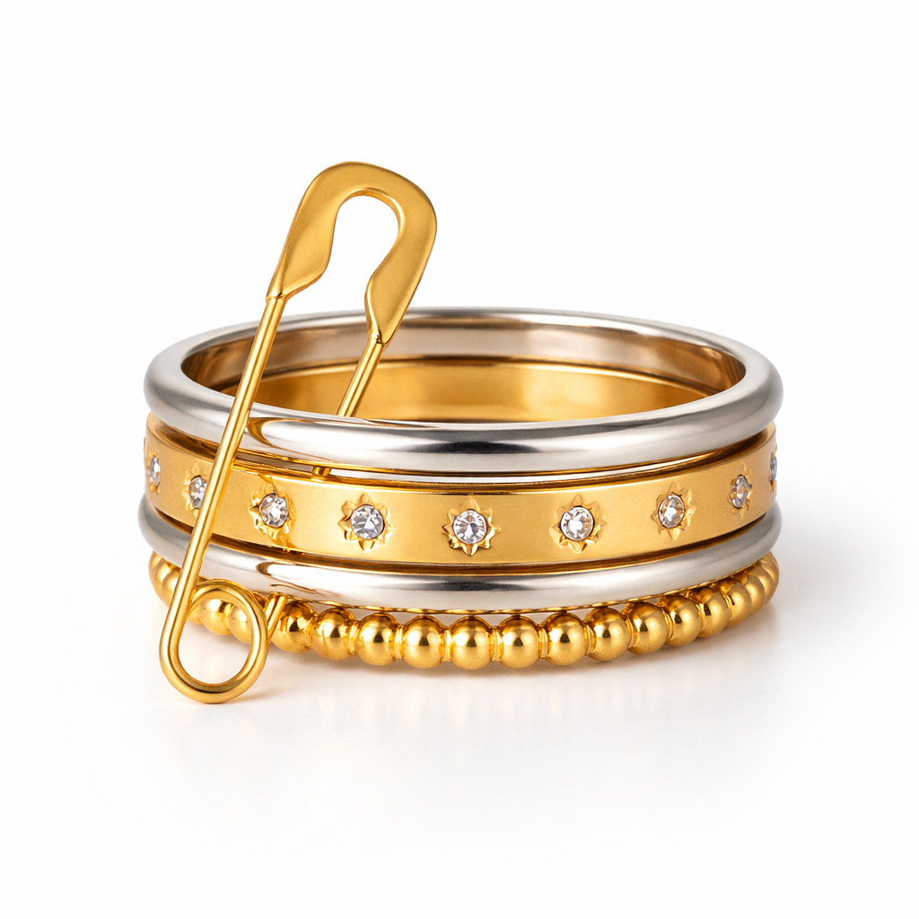 Paperclip Duo Ring
