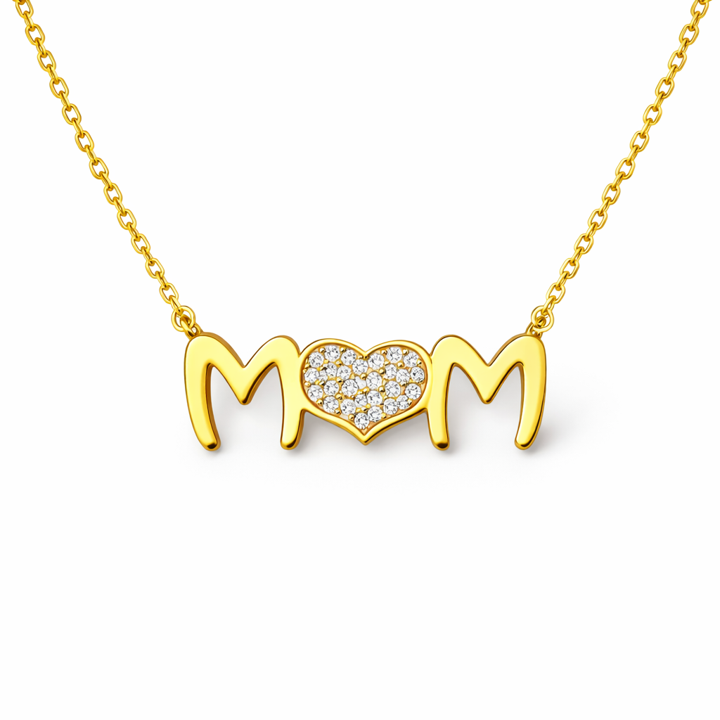 Mom Heart Necklace