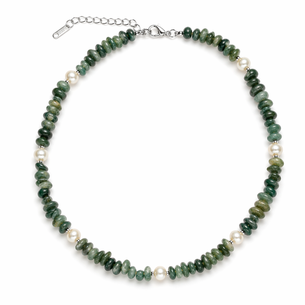 Emerald Pearl Necklace