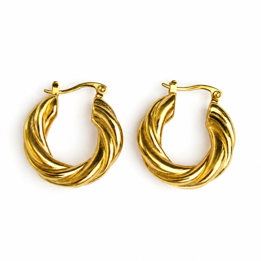 Twist Hoop Earrings