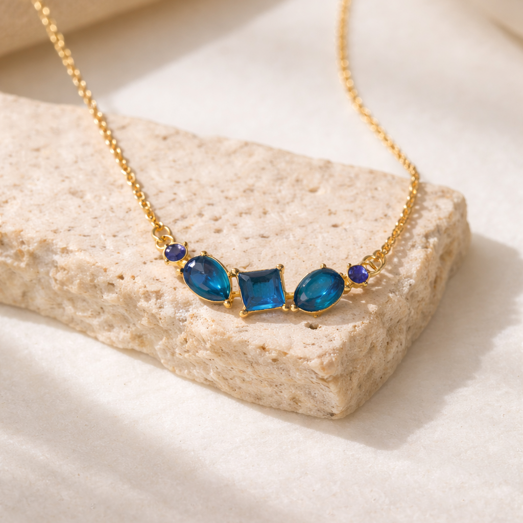 Gem Line Necklace