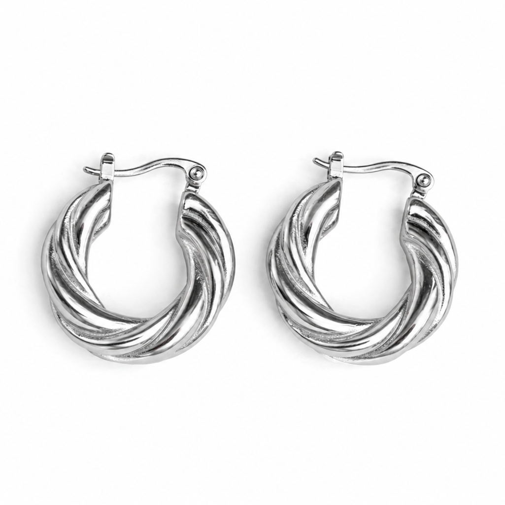 Twist Hoop Earrings