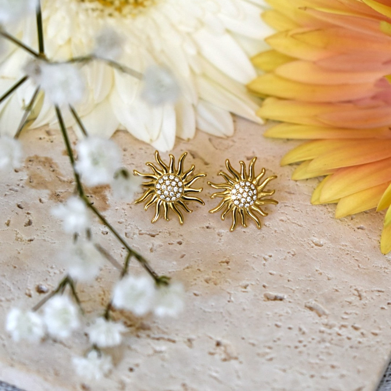 Sun Stud Earrings