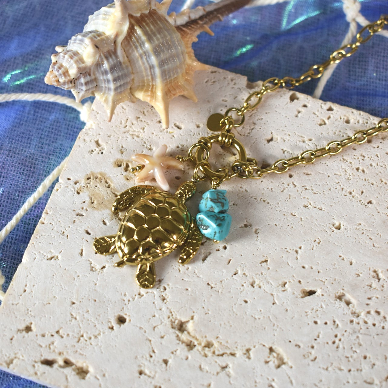 Sea Turtle Charm Necklace