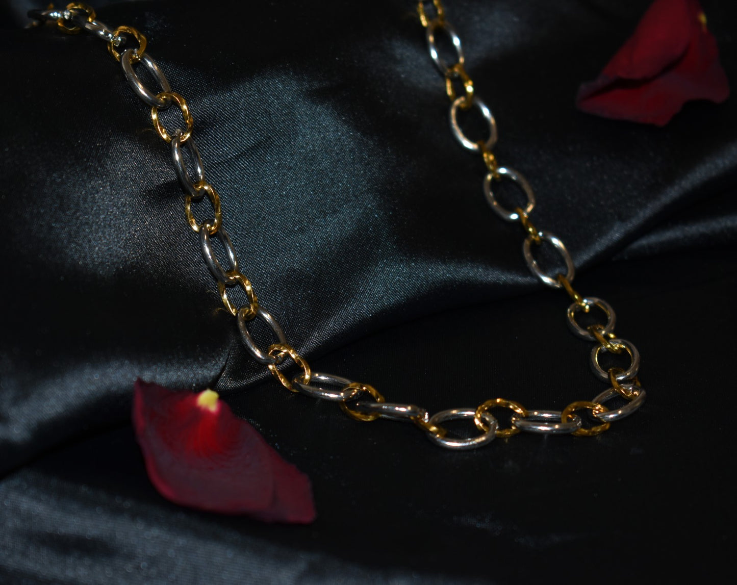 Dual-Tone Chain Necklace