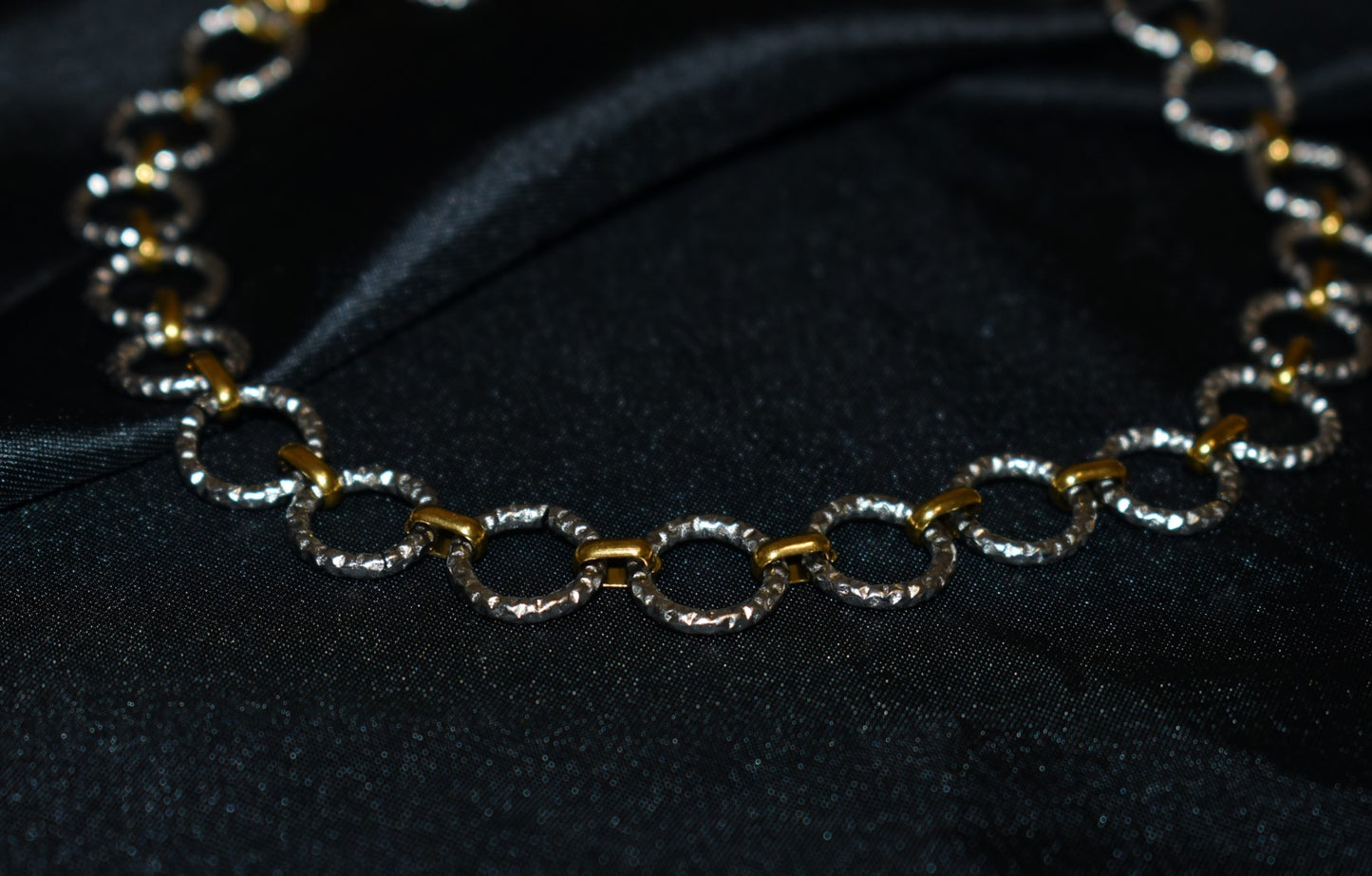 Gold-Silver Chain Choker