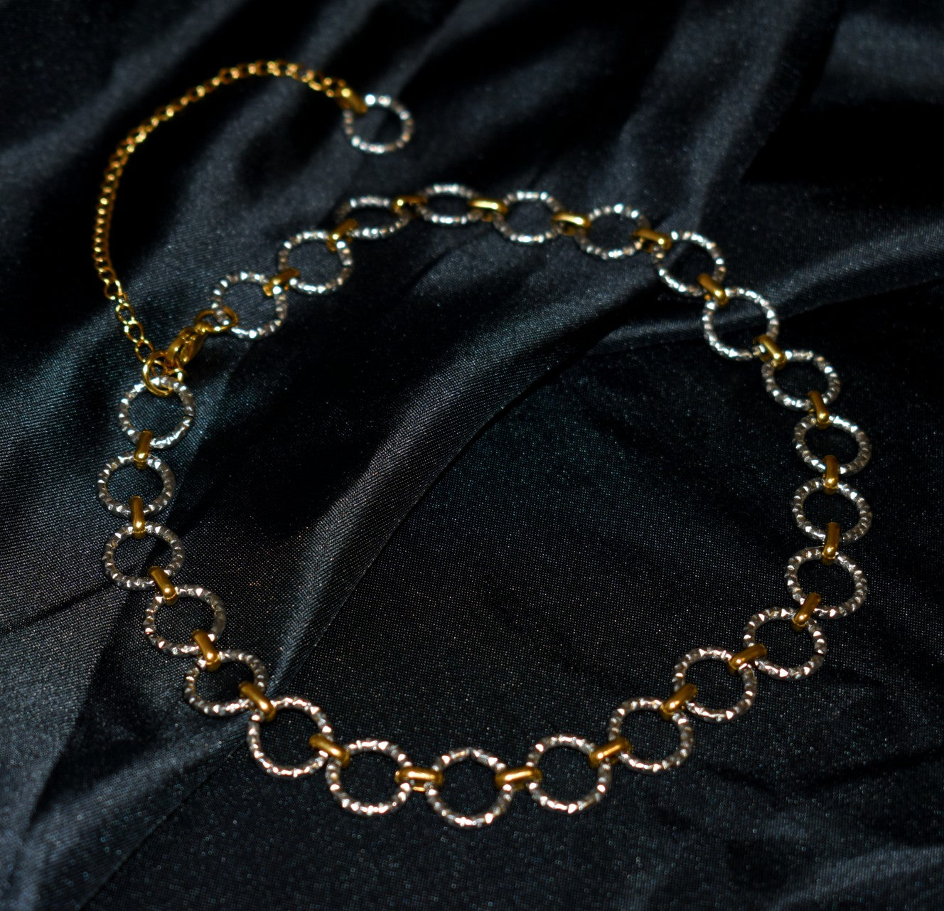 Gold-Silver Chain Choker