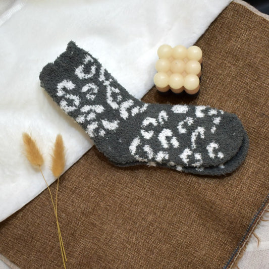 Leopard Cozy Socks