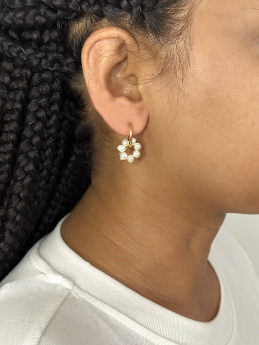 Flower Charm Earrings