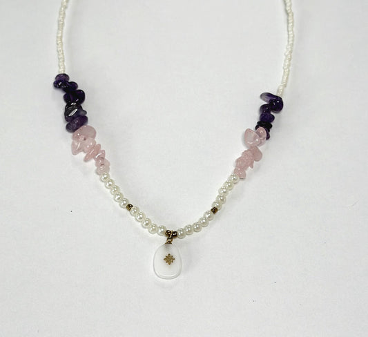 Pink Quartz Necklace