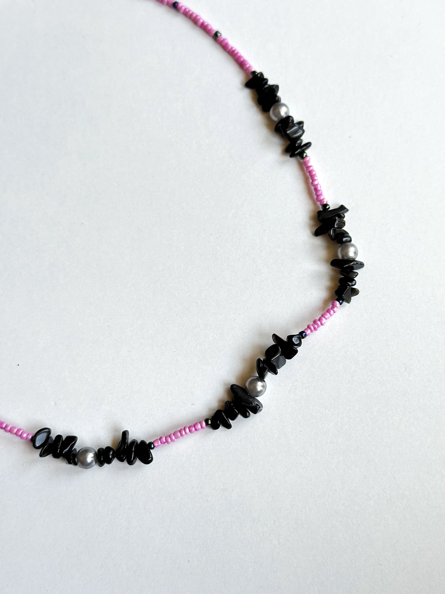 Obsidian Pink Necklace