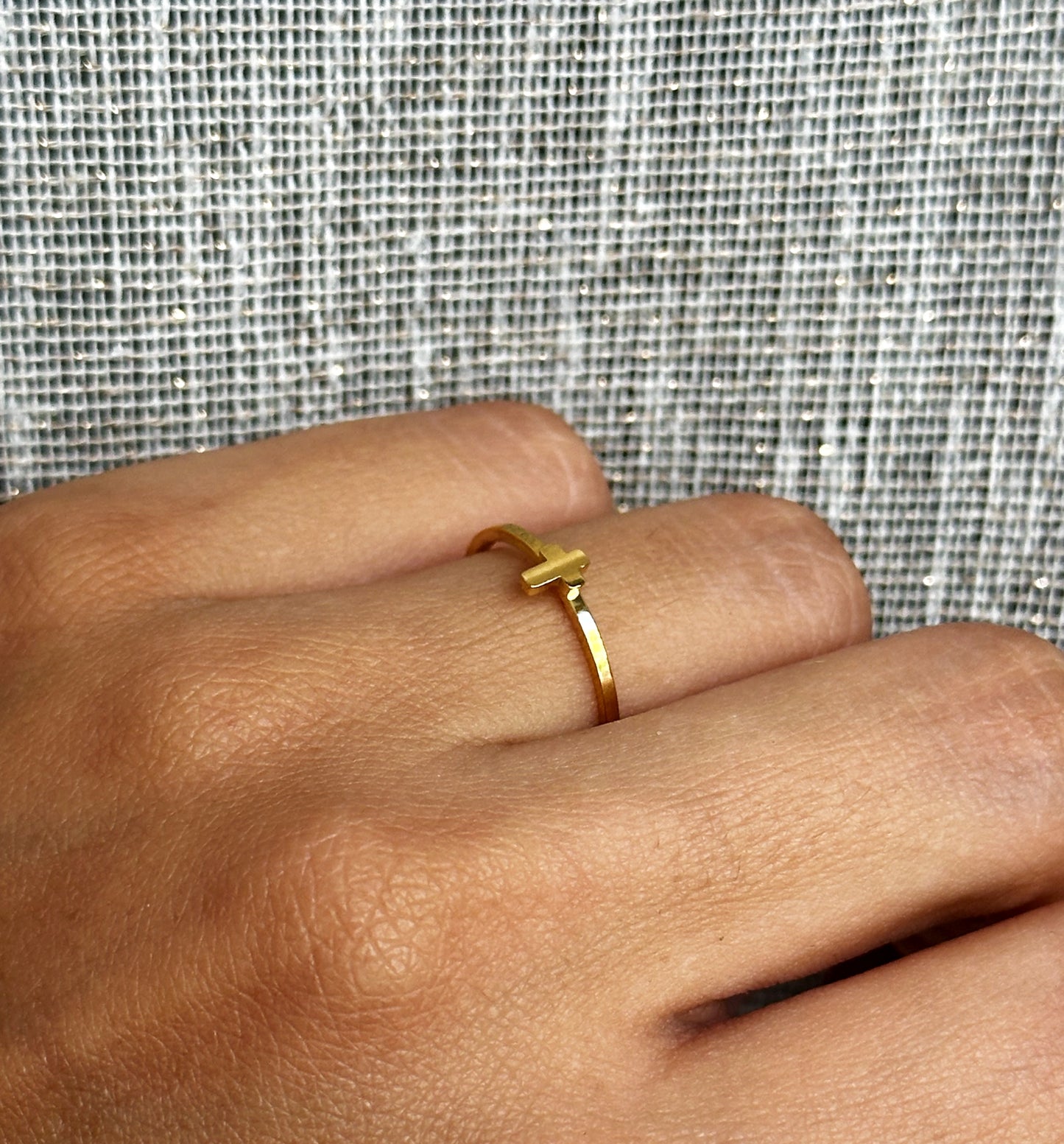 Tiny Cross Ring