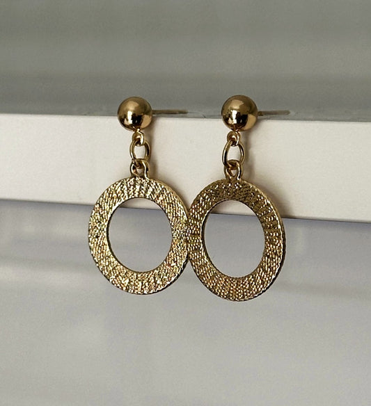 Single Hoop Dangle Earring