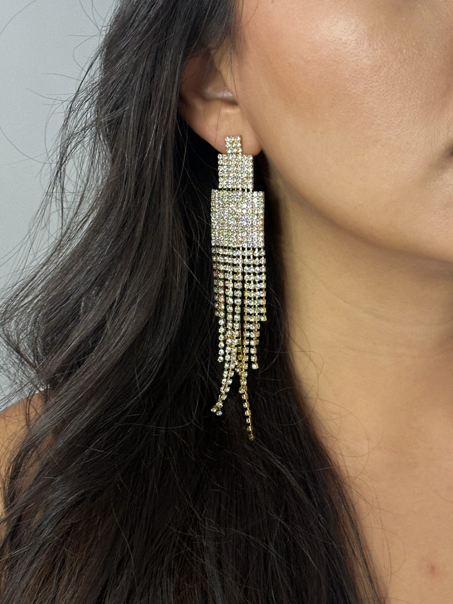 Cascading Crystal Earrings