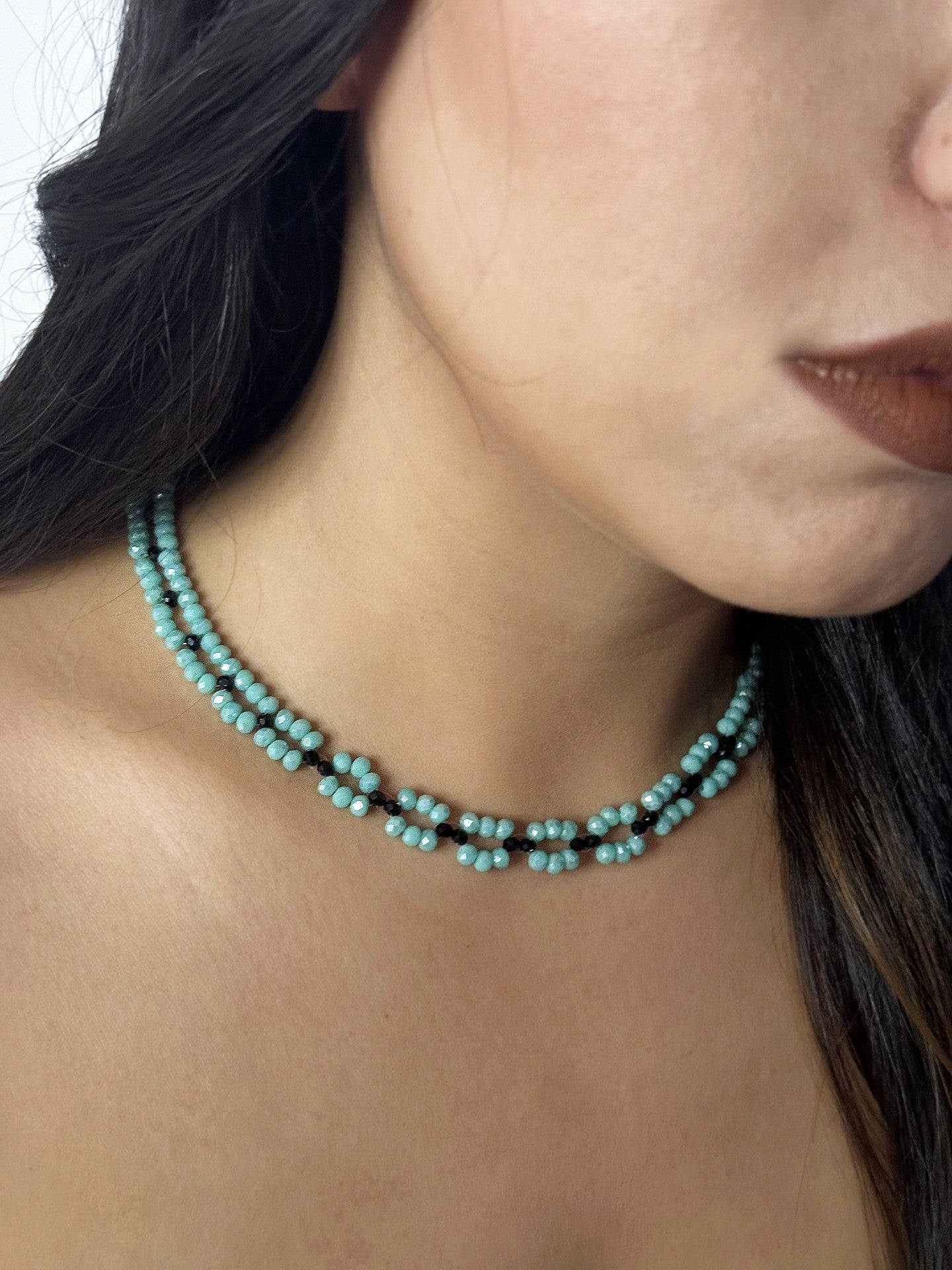 Turquoise Blossom Choker