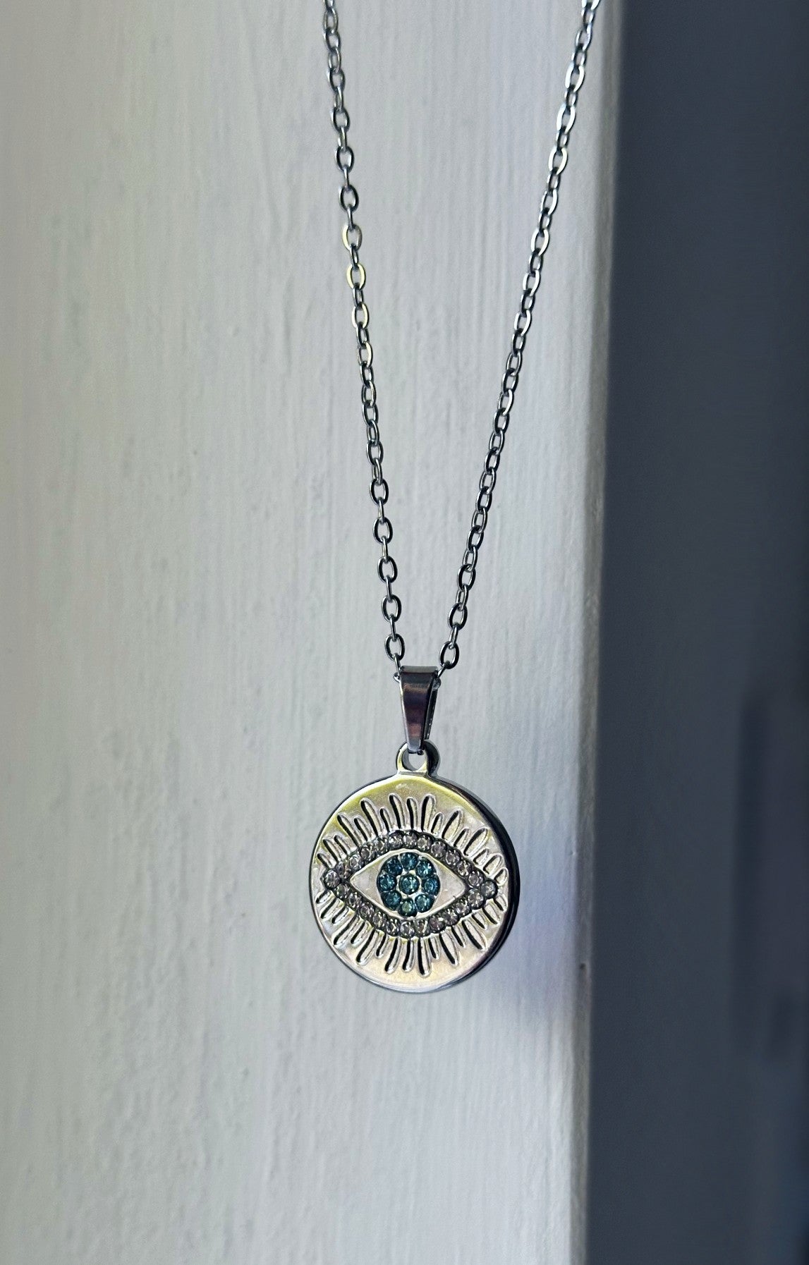 Evil eye Godess necklace