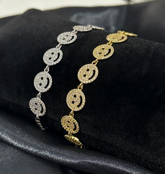 Smiley Zircon Bracelet