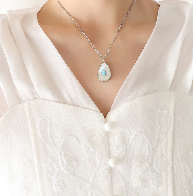 Hailstone Tear Necklace