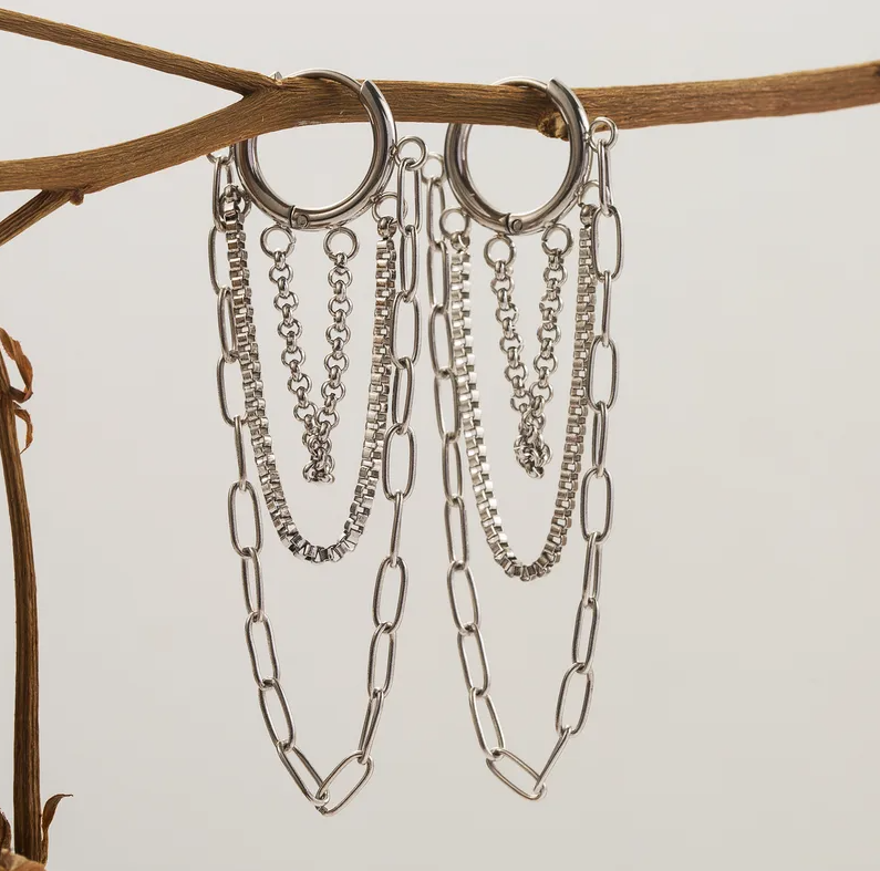 Statement Link Earrings