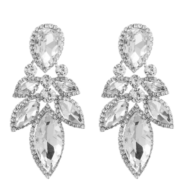 Luxe Teardrop Crystal Earrings