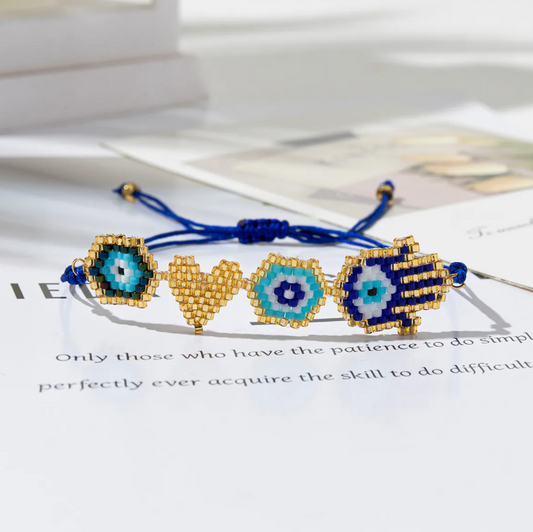 Evil eye bracelet in blue