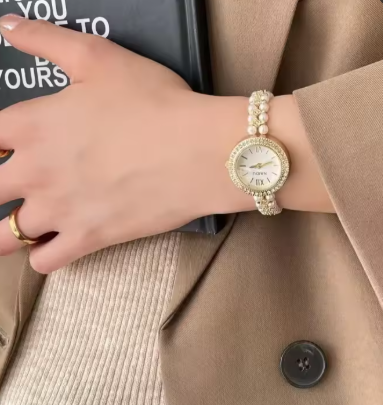 Luxury Pearl & Crystal Watch Collection