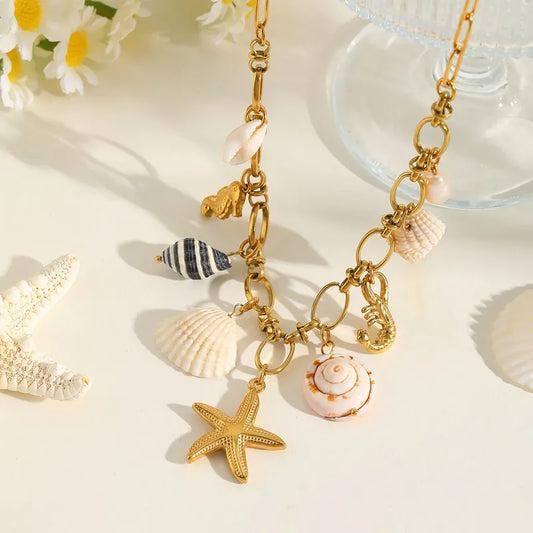 Golden Sea Voyage Necklace