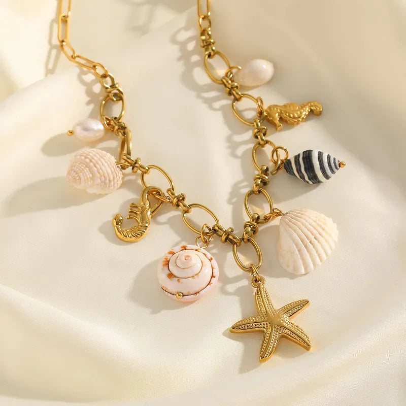 Golden Sea Voyage Necklace